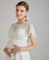 Preview: (Umstands-)Brautkleid in A-Linie aus Chiffon und Vintage Spitze  Gr.34-60